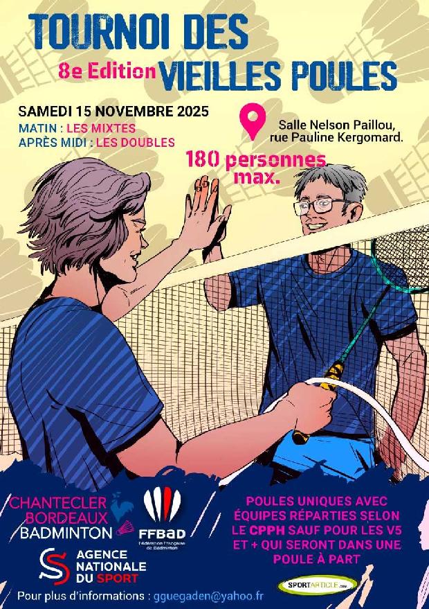 8e tournoi des Vieilles Poules de Chantecler Bordeaux